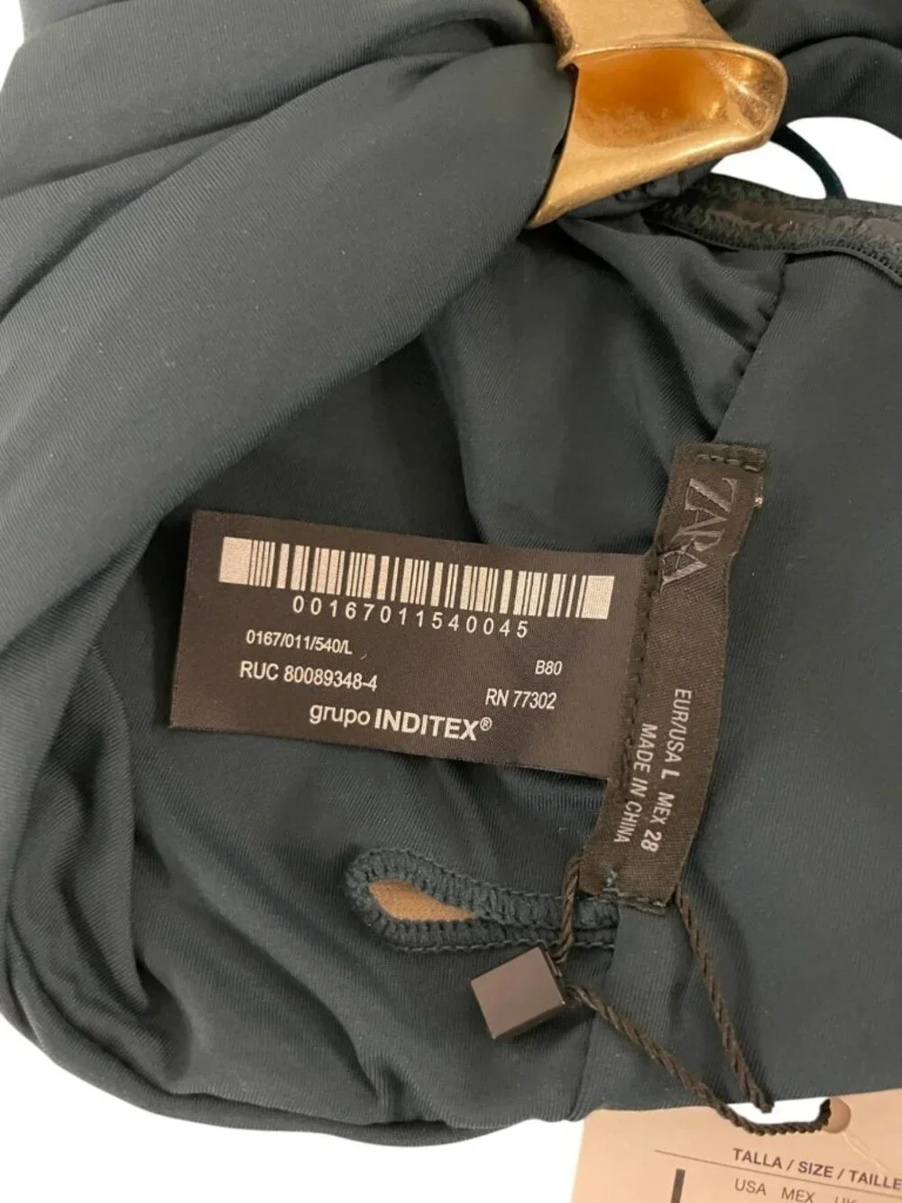 Zara womens strapless